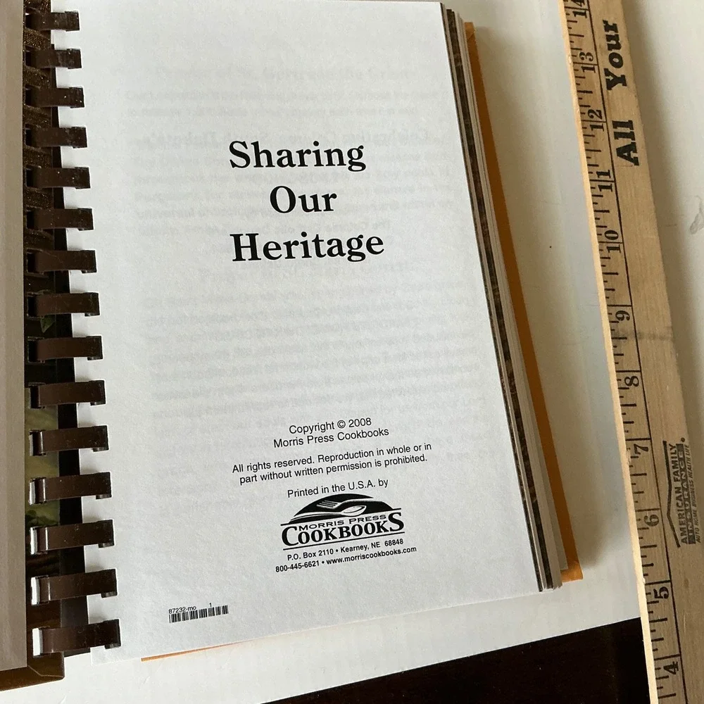Sharing Our Heritage Colome Centennial Cookbook Vintage South Dakota Recipes SD